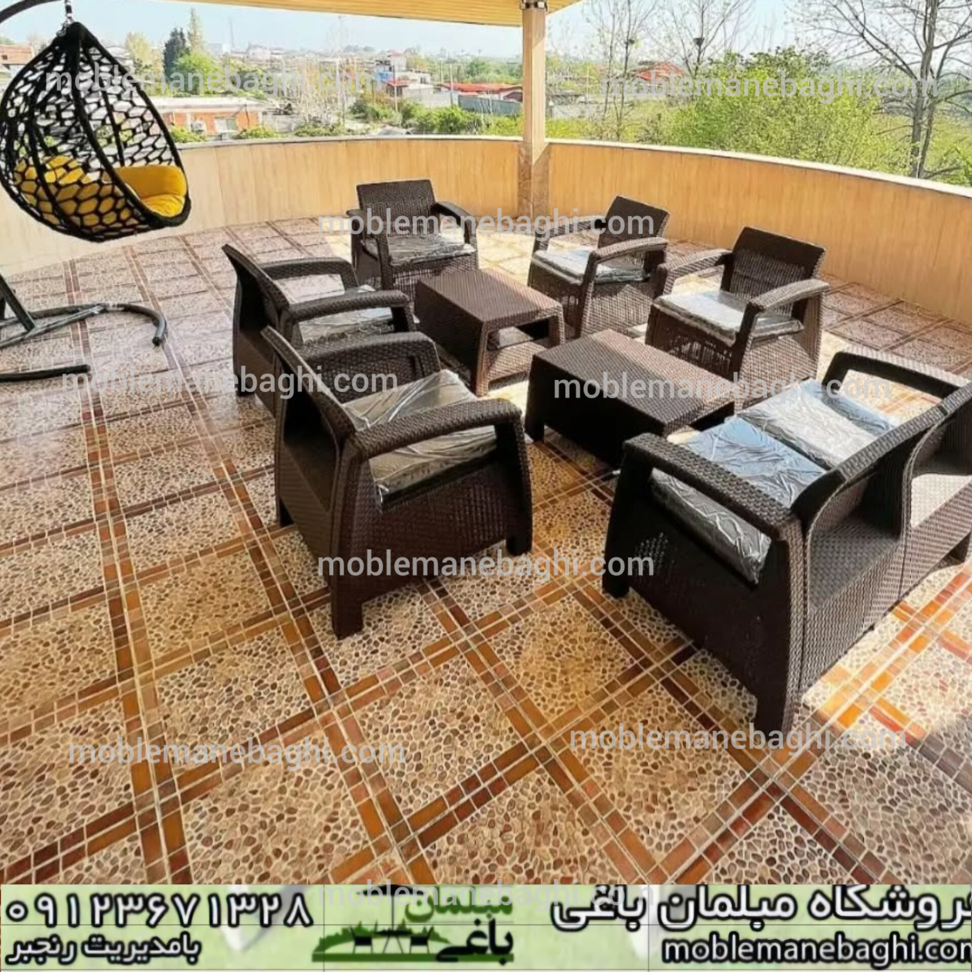 مبلمان حصیری مدل آرامش