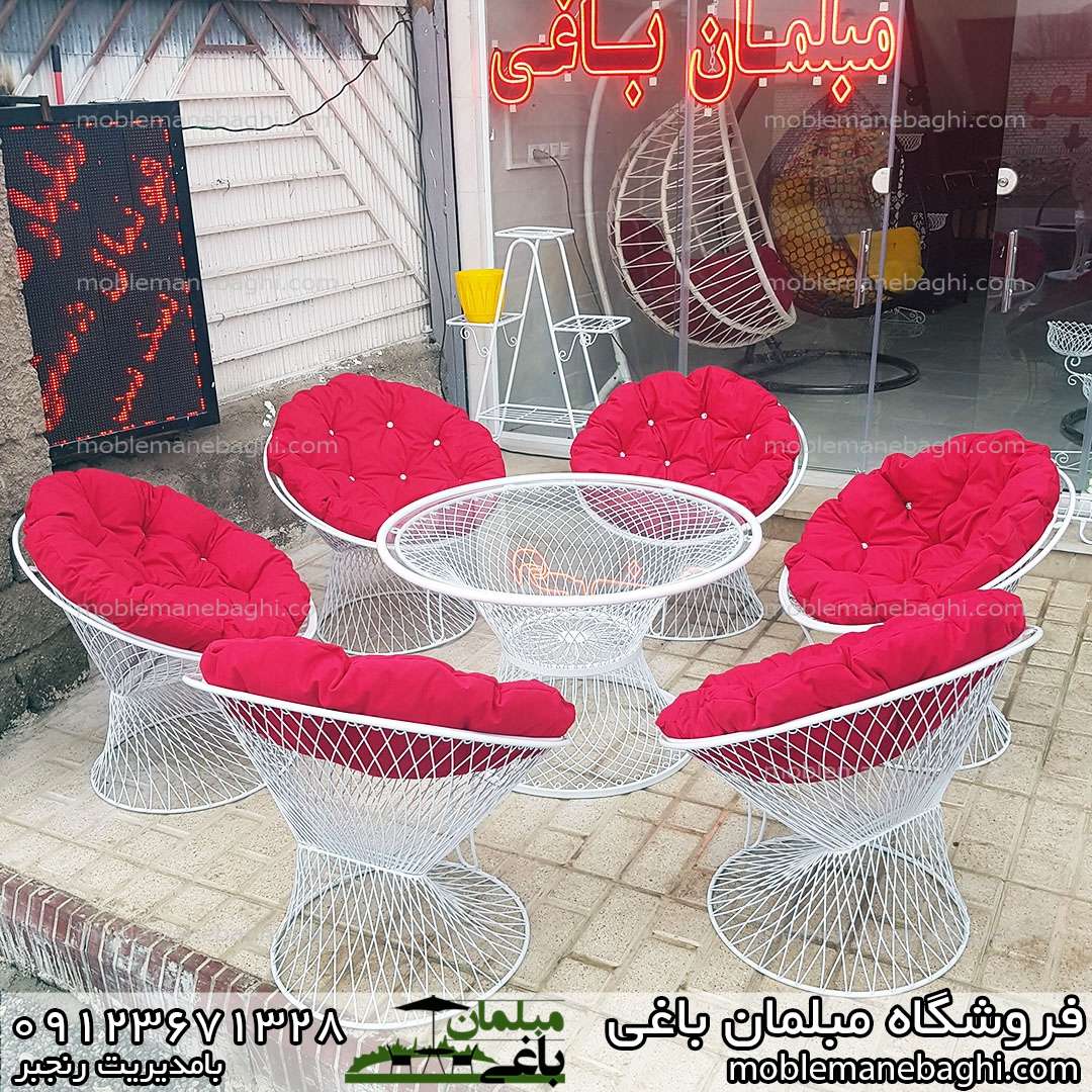 ست مبلمان باغی فلزی تولیدی آرامش، ارسال به سراسر کشور»