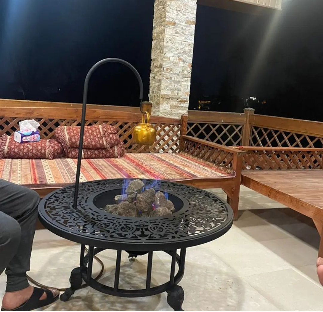 میز آتشدان  گازی  گرد
