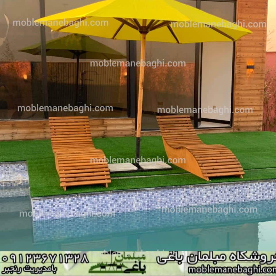 تخت استخری چوبی