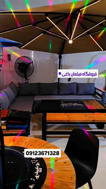 سایبان دیواری قطر سه نیم متری