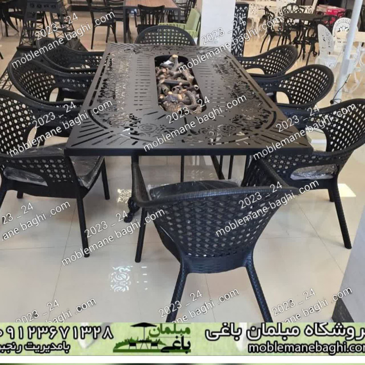 آتشدان گازی مستطیل 8نفره