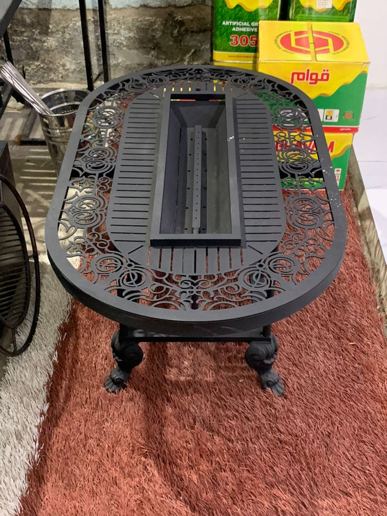 میز اتشدان بیضی