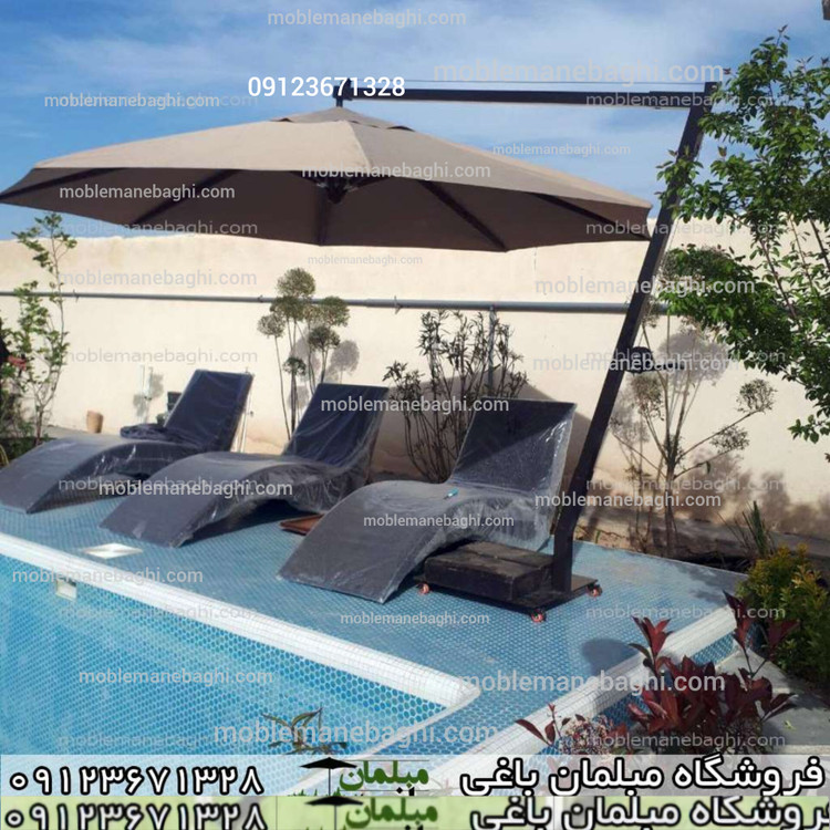 تخت کنار استخری مدل موج