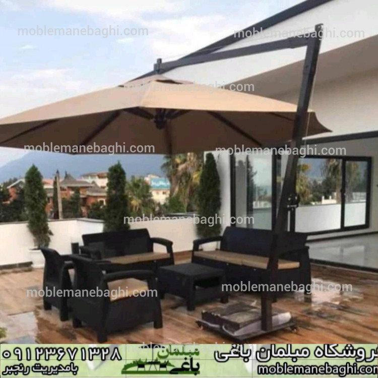چتر پایه کنار قطر 4 متر