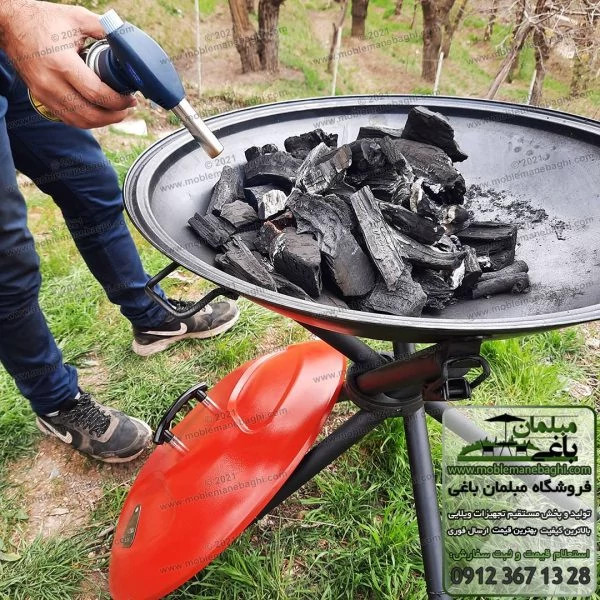 باربیکیو و آتشدان زغالی