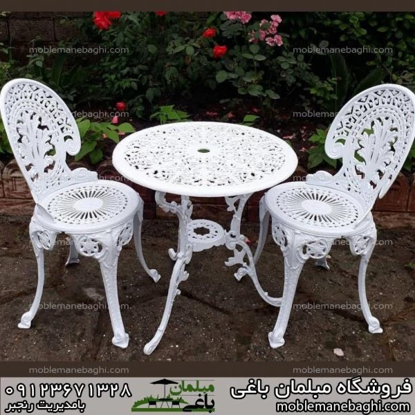 صندلی آلومینیوم طاووسی سایز بزرگ 1نفره
