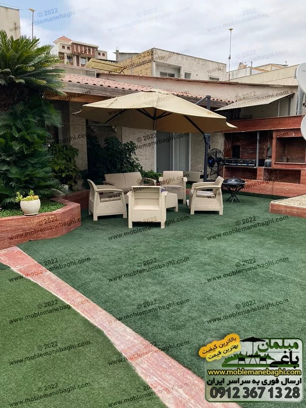 مبل حصیری 2 نفره بابل