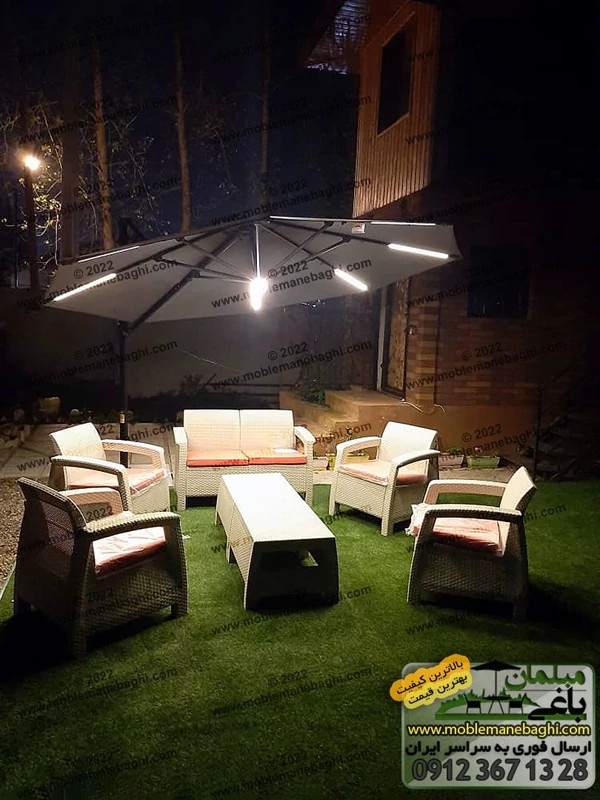 مبل حصیری 2 نفره بابل
