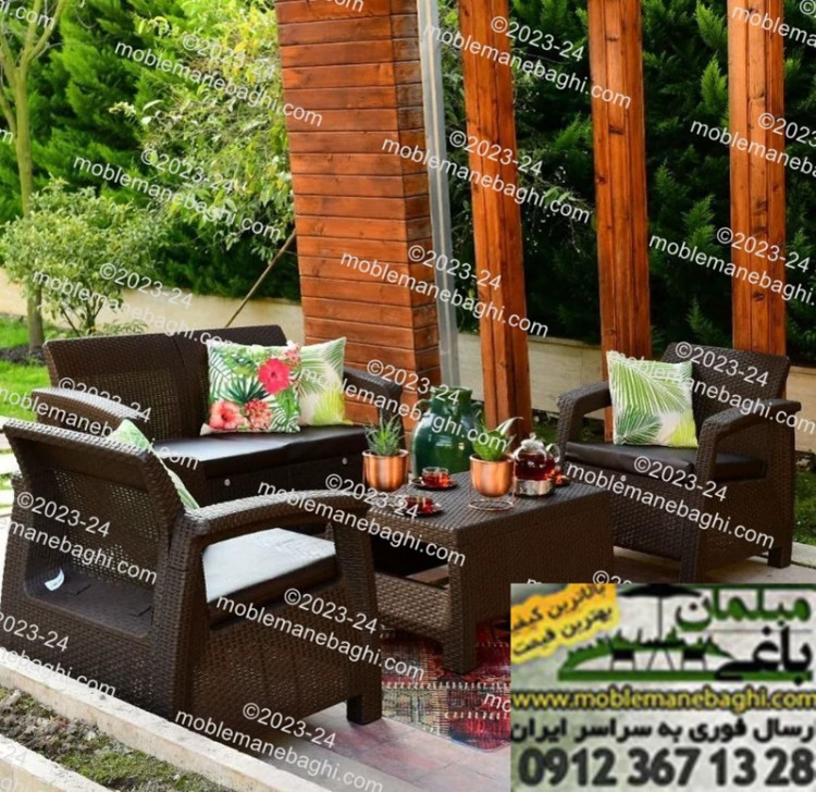 نیم ست مبل حصیری