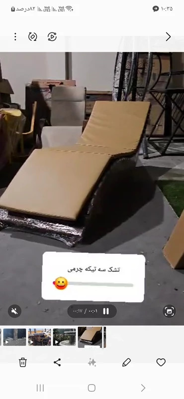 تخت استخری چوبی