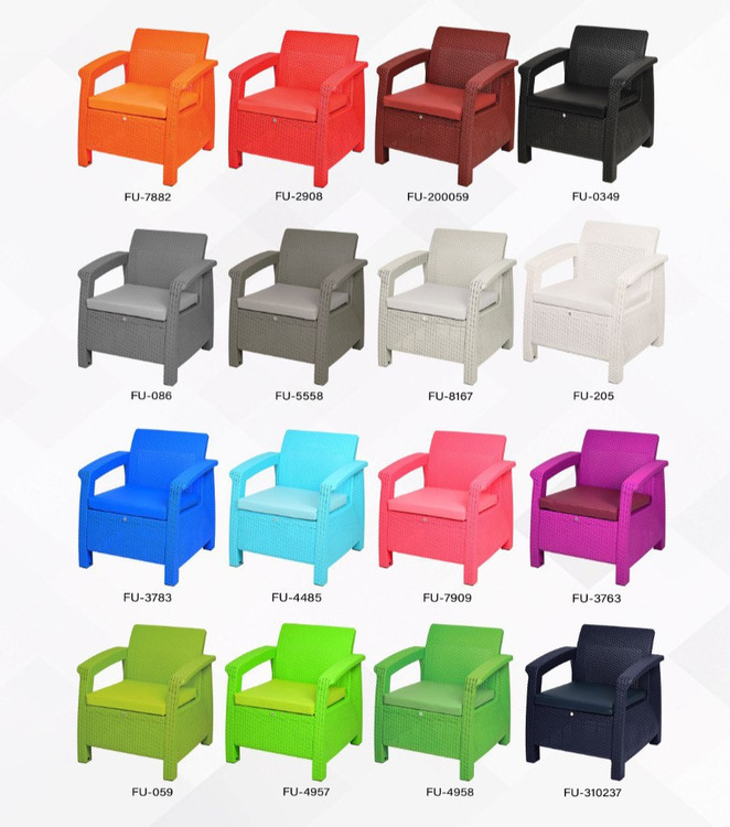 رنگ بندی مبل حصیری