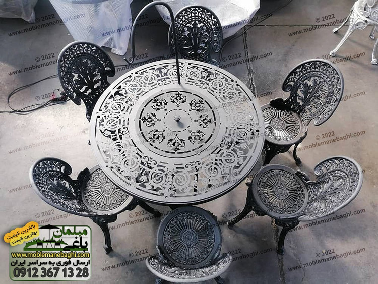 میز اتشدان قطر 120 ارتفاع 70