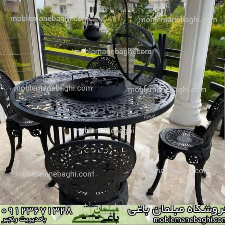 میز اتشدان قطر 100ارتفاع 70