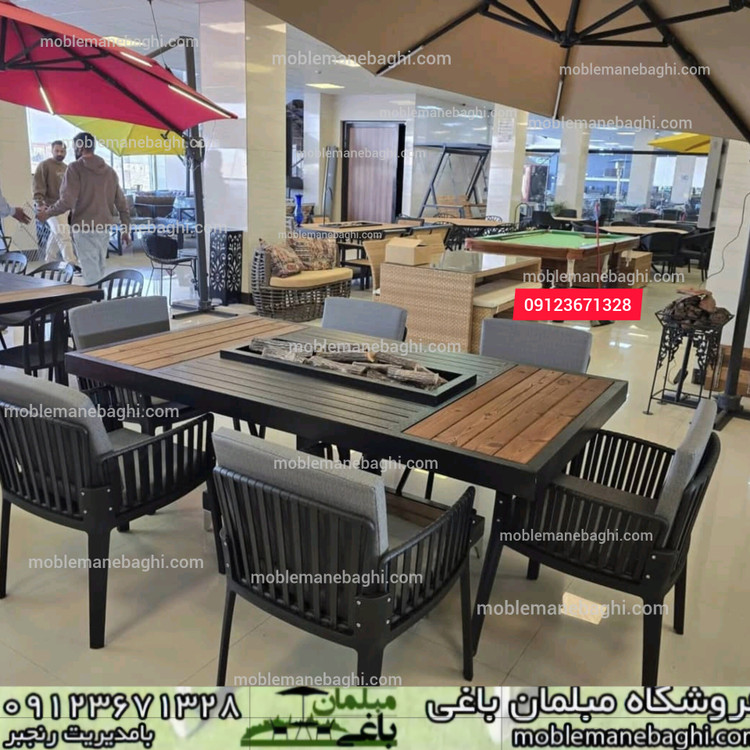 میز اتشدان گازی مستطیل