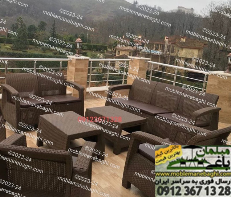 صندلی مبلی برند بابل 1نفره مبلمان باغی